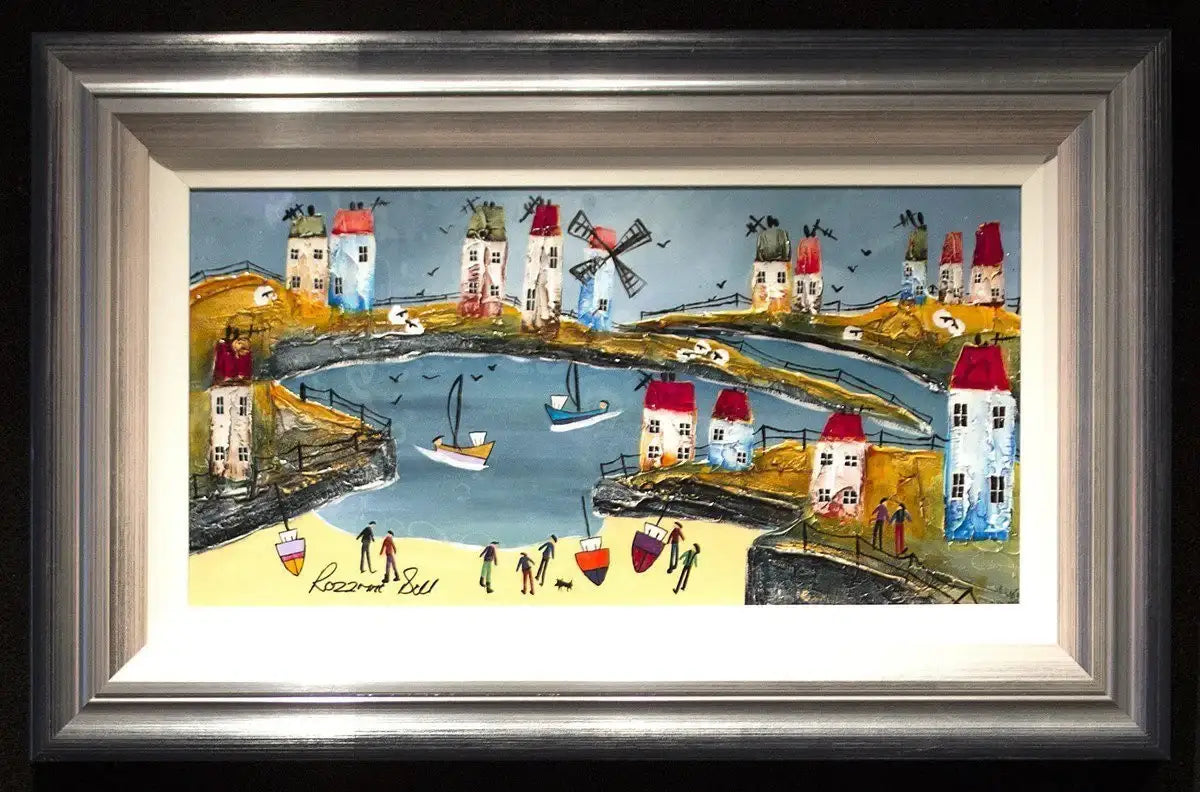 A Fine Day for Fishing - SOLD by artist Rozanne Bell - Wyecliffe Galleries