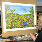 A Fine, Fine Day - Boutique Edition - SOLD by artist Rozanne Bell - Wyecliffe Galleries