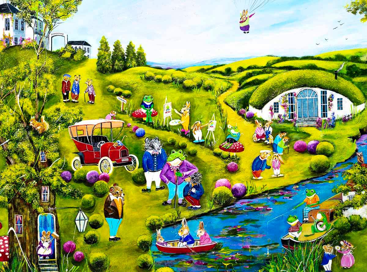 A Fine, Fine Day - Original - SOLD by artist Rozanne Bell - Wyecliffe Galleries