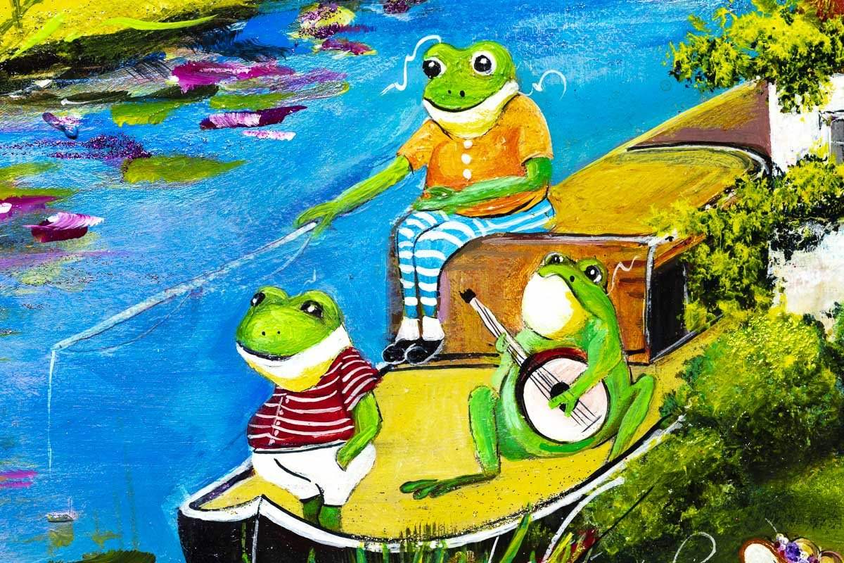 A Fine, Fine Day - Original - SOLD by artist Rozanne Bell - Wyecliffe Galleries