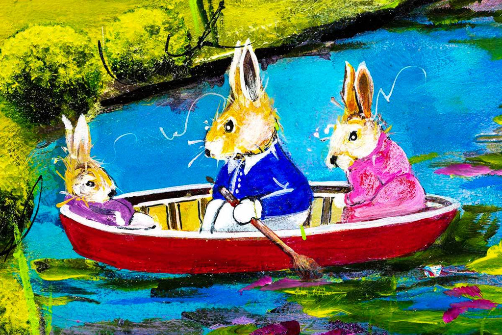 A Fine, Fine Day - Original - SOLD by artist Rozanne Bell - Wyecliffe Galleries