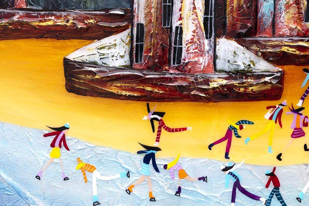 A Full Moon Party - Original by artist Rozanne Bell - Wyecliffe Galleries