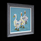 A Gaggle of Geese - Original - SOLD by artist Rozanne Bell - Wyecliffe Galleries