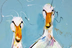A Gaggle of Geese - Original - SOLD by artist Rozanne Bell - Wyecliffe Galleries
