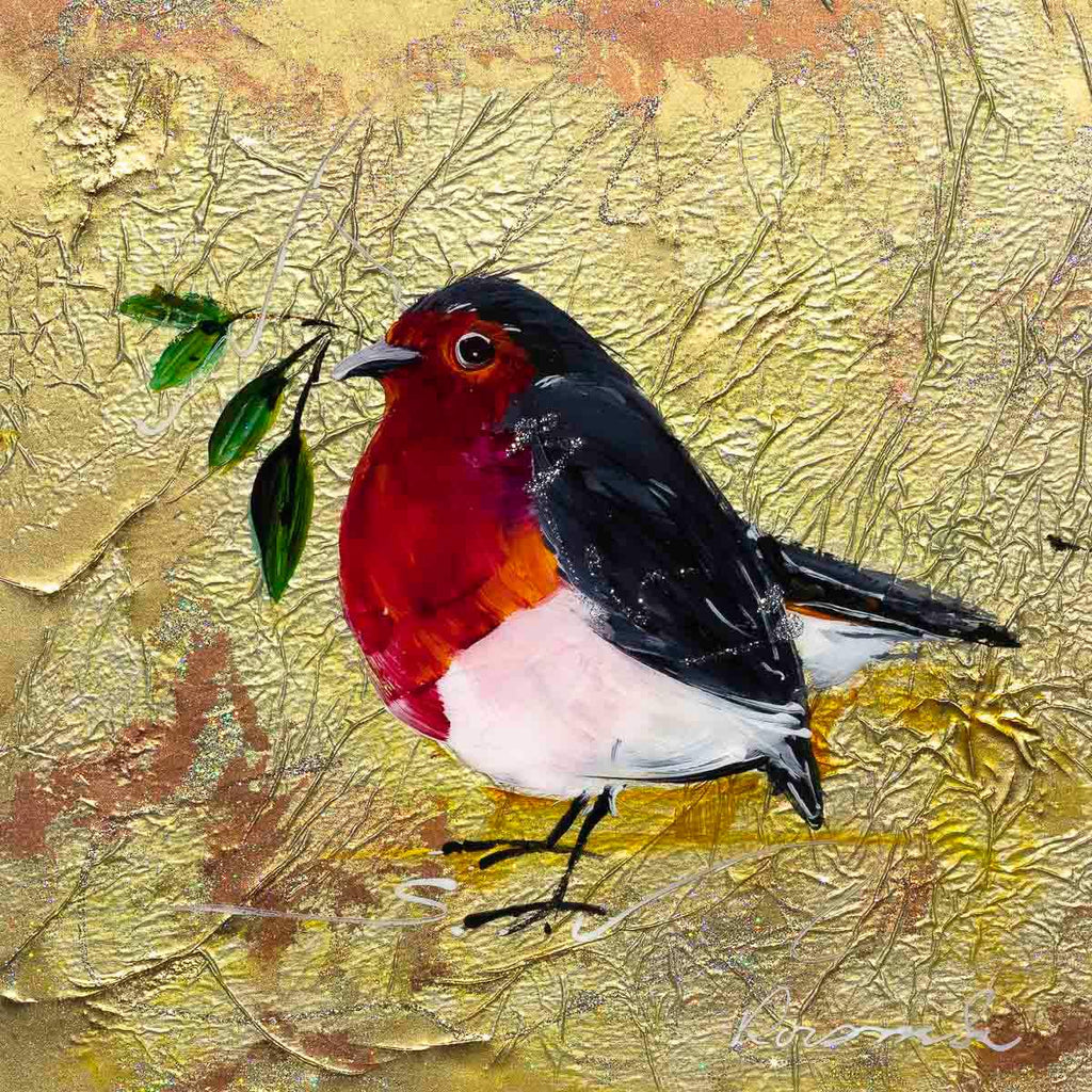 A Gift - Original - SOLD by artist Rozanne Bell - Wyecliffe Galleries