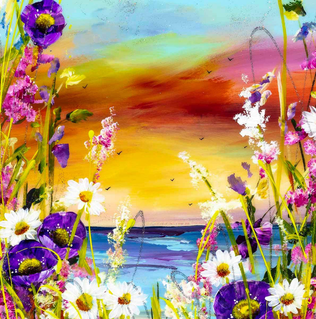 A Glimpse of Paradise - Original - SOLD by artist Rozanne Bell - Wyecliffe Galleries