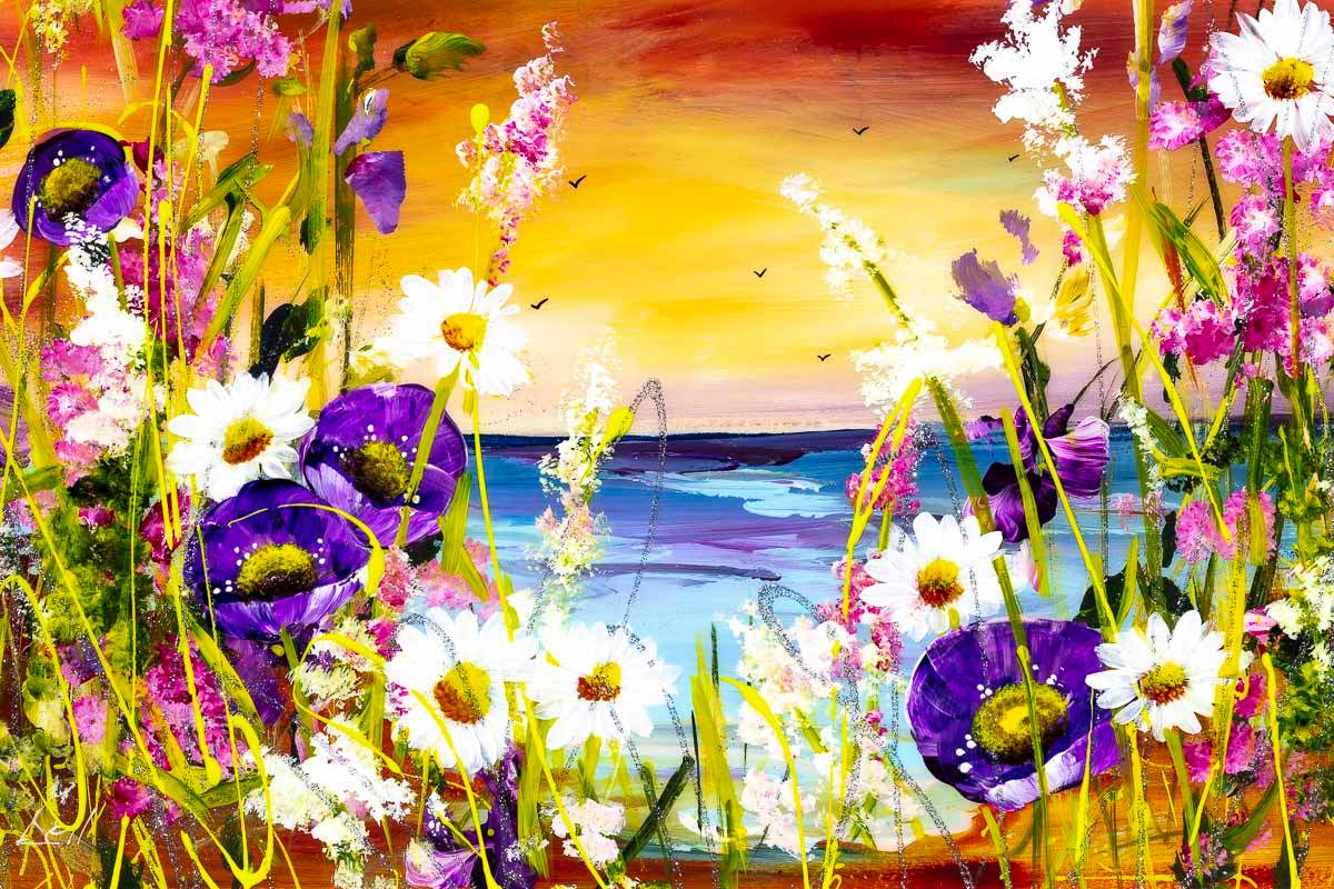 A Glimpse of Paradise - Original - SOLD by artist Rozanne Bell - Wyecliffe Galleries