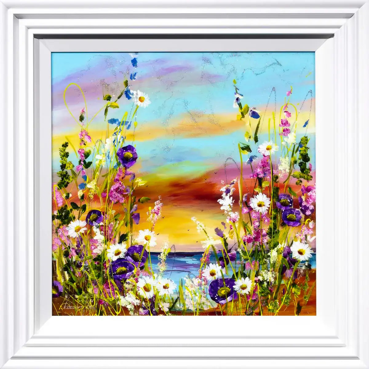 A Glimpse of Paradise - Original - SOLD by artist Rozanne Bell - Wyecliffe Galleries