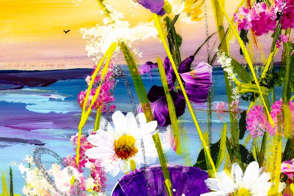 A Glimpse of Paradise - Original - SOLD by artist Rozanne Bell - Wyecliffe Galleries