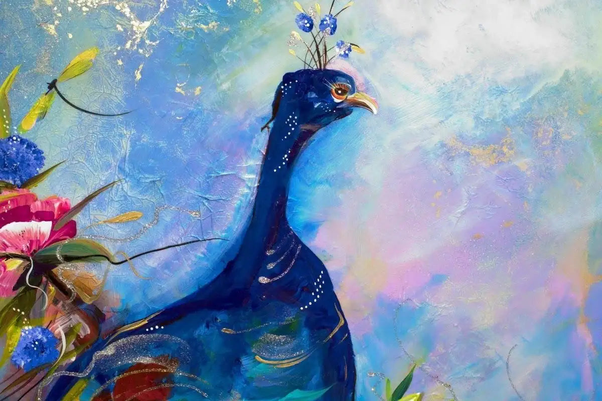 A Glorious Display - Original - SOLD by artist Rozanne Bell - Wyecliffe Galleries