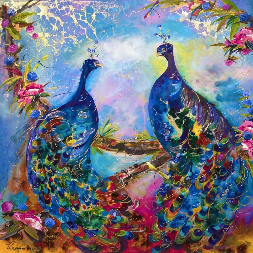 A Glorious Display - Original - SOLD by artist Rozanne Bell - Wyecliffe Galleries