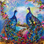 A Glorious Display - Original - SOLD by artist Rozanne Bell - Wyecliffe Galleries