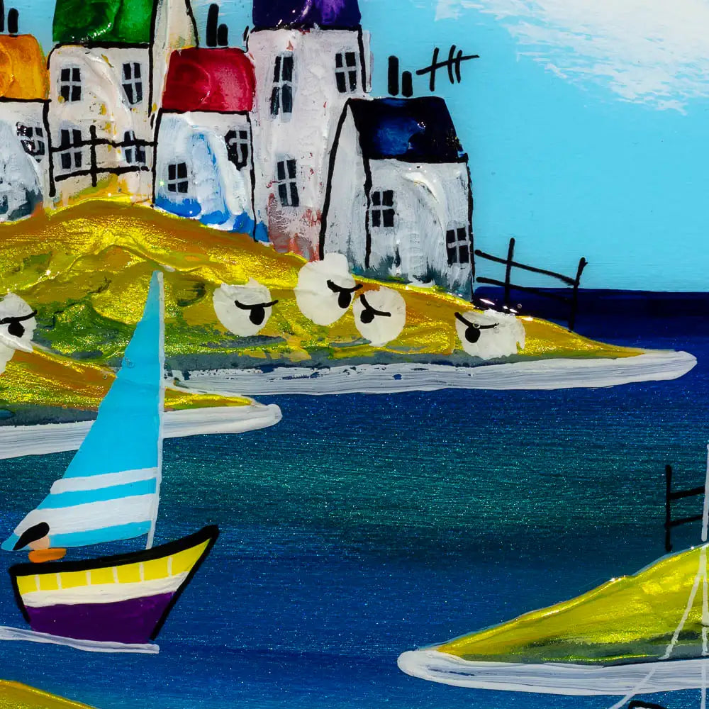 A Good Day to Sail - Original - SOLD by artist Rozanne Bell - Wyecliffe Galleries