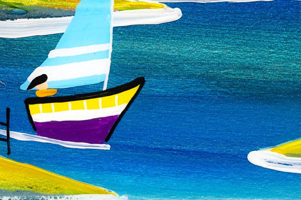 A Good Day to Sail - Original - SOLD by artist Rozanne Bell - Wyecliffe Galleries