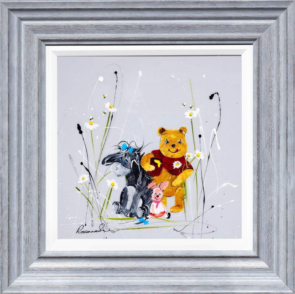 A Hug is Always the Right Size - Original Rozanne Bell Framed