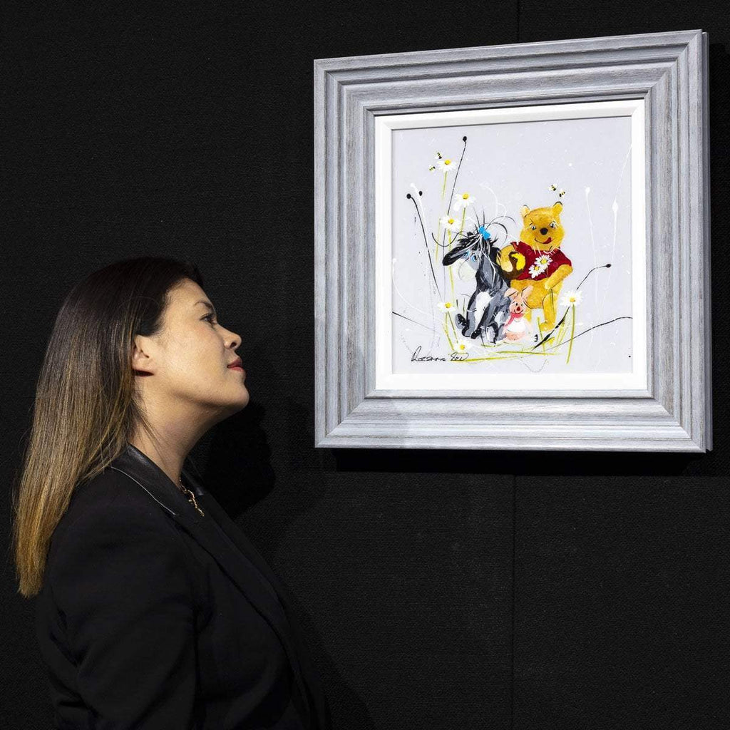 A Hug is Always the Right Size - Original - SOLD by artist Rozanne Bell - Wyecliffe Galleries