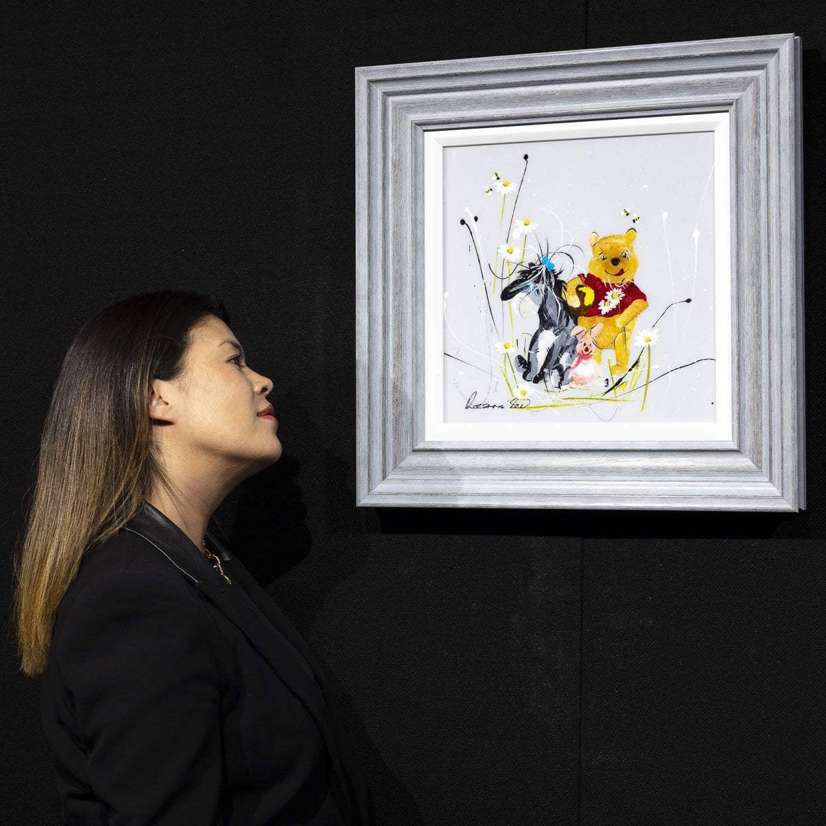 A Hug is Always the Right Size - Original - SOLD by artist Rozanne Bell - Wyecliffe Galleries