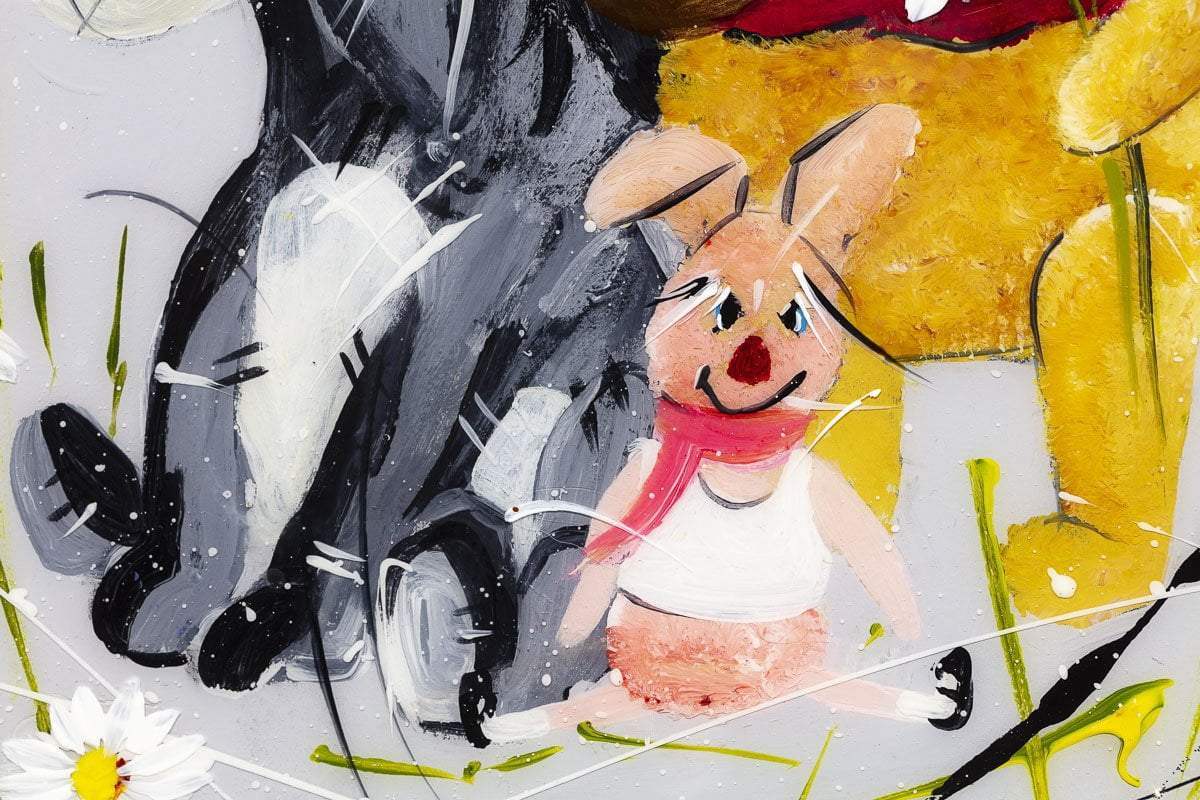 A Hug is Always the Right Size - Original - SOLD by artist Rozanne Bell - Wyecliffe Galleries