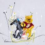 A Hug is Always the Right Size - Original - SOLD by artist Rozanne Bell - Wyecliffe Galleries