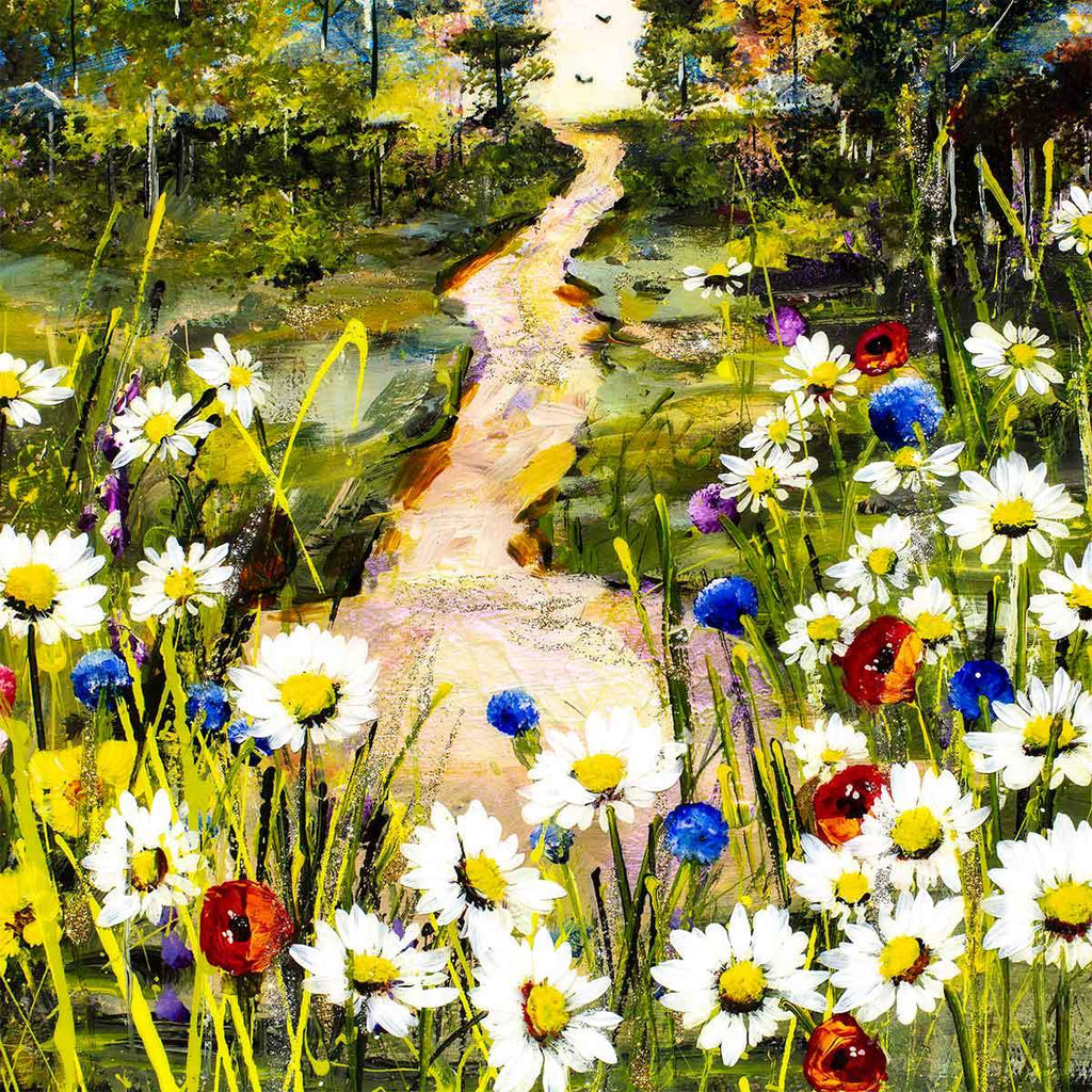 A Long Walk II - Original - SOLD by artist Rozanne Bell - Wyecliffe Galleries