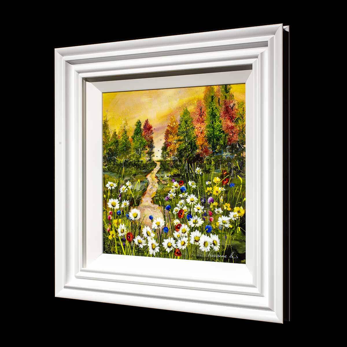 A Long Walk II - Original - SOLD by artist Rozanne Bell - Wyecliffe Galleries