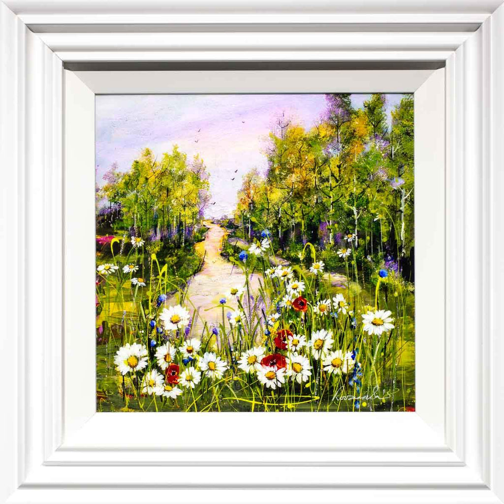 A Long Walk I - Original - SOLD by artist Rozanne Bell - Wyecliffe Galleries