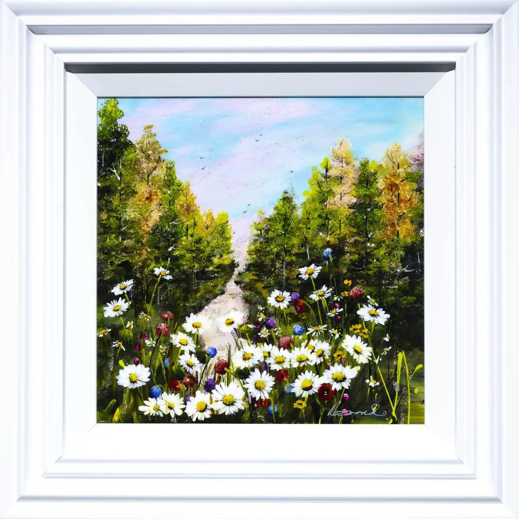 A Long Walk III - Original - SOLD by artist Rozanne Bell - Wyecliffe Galleries