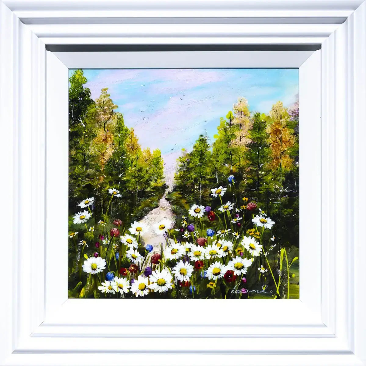 A Long Walk III - Original - SOLD by artist Rozanne Bell - Wyecliffe Galleries