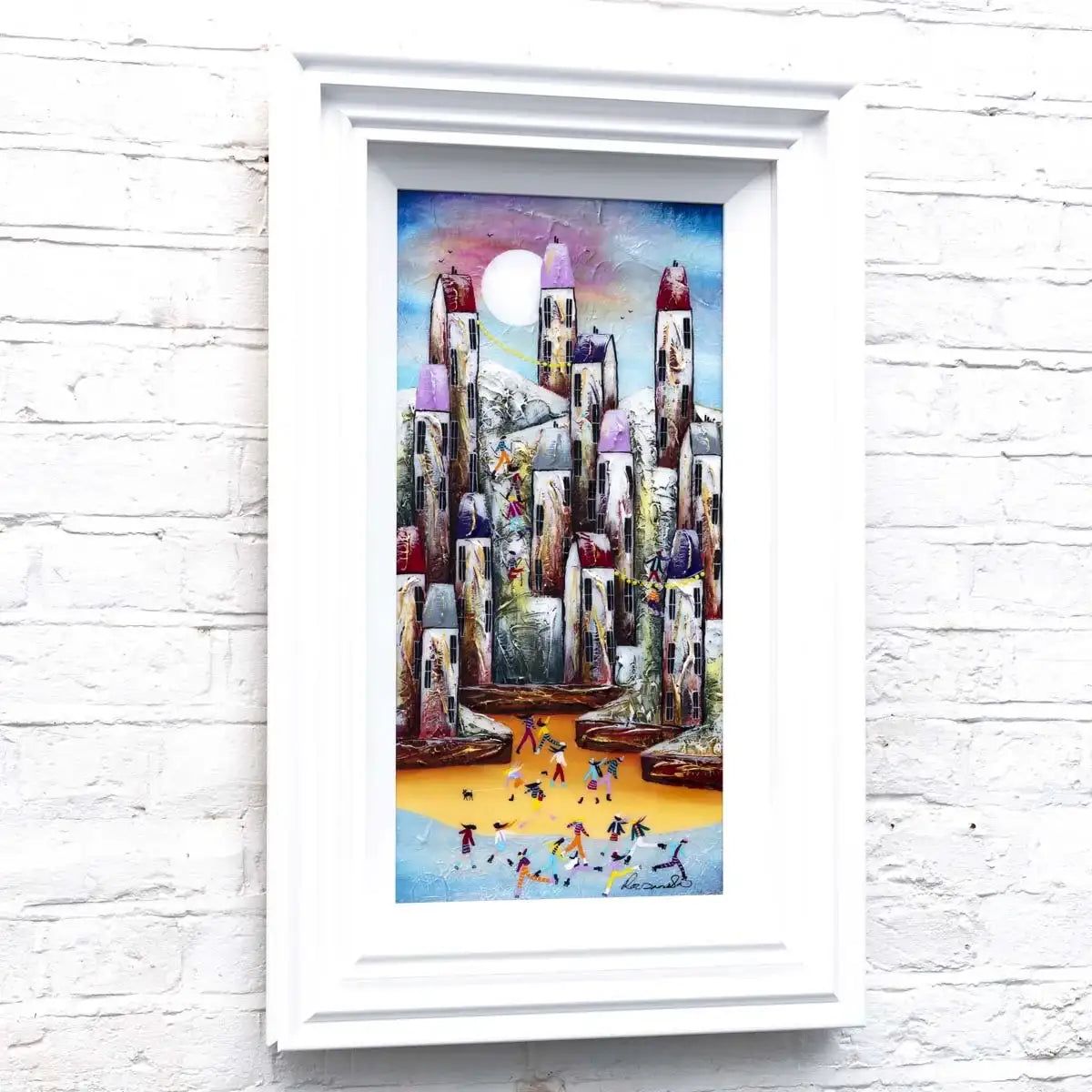 A Magical Town - Original - SOLD by artist Rozanne Bell - Wyecliffe Galleries