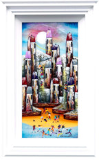 A Magical Town - Original - SOLD by artist Rozanne Bell - Wyecliffe Galleries