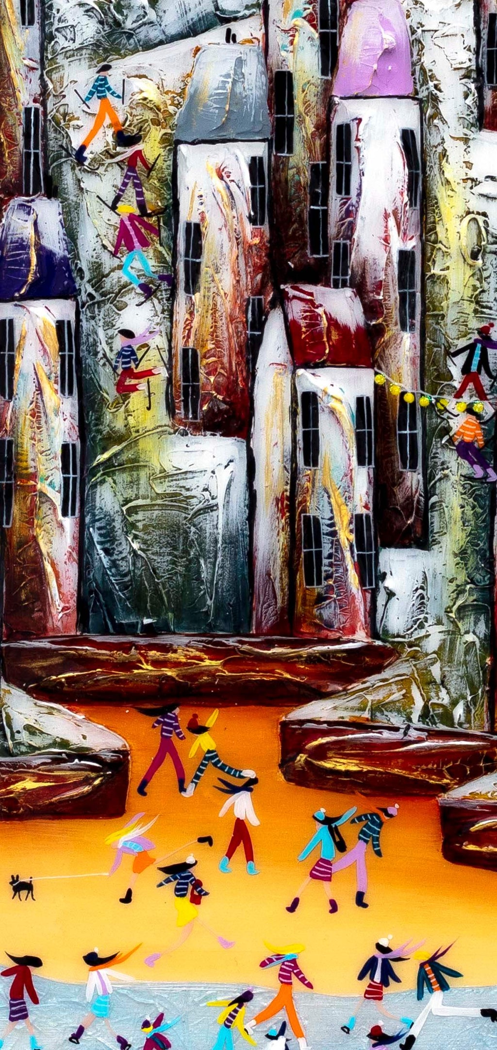 A Magical Town - Original - SOLD by artist Rozanne Bell - Wyecliffe Galleries