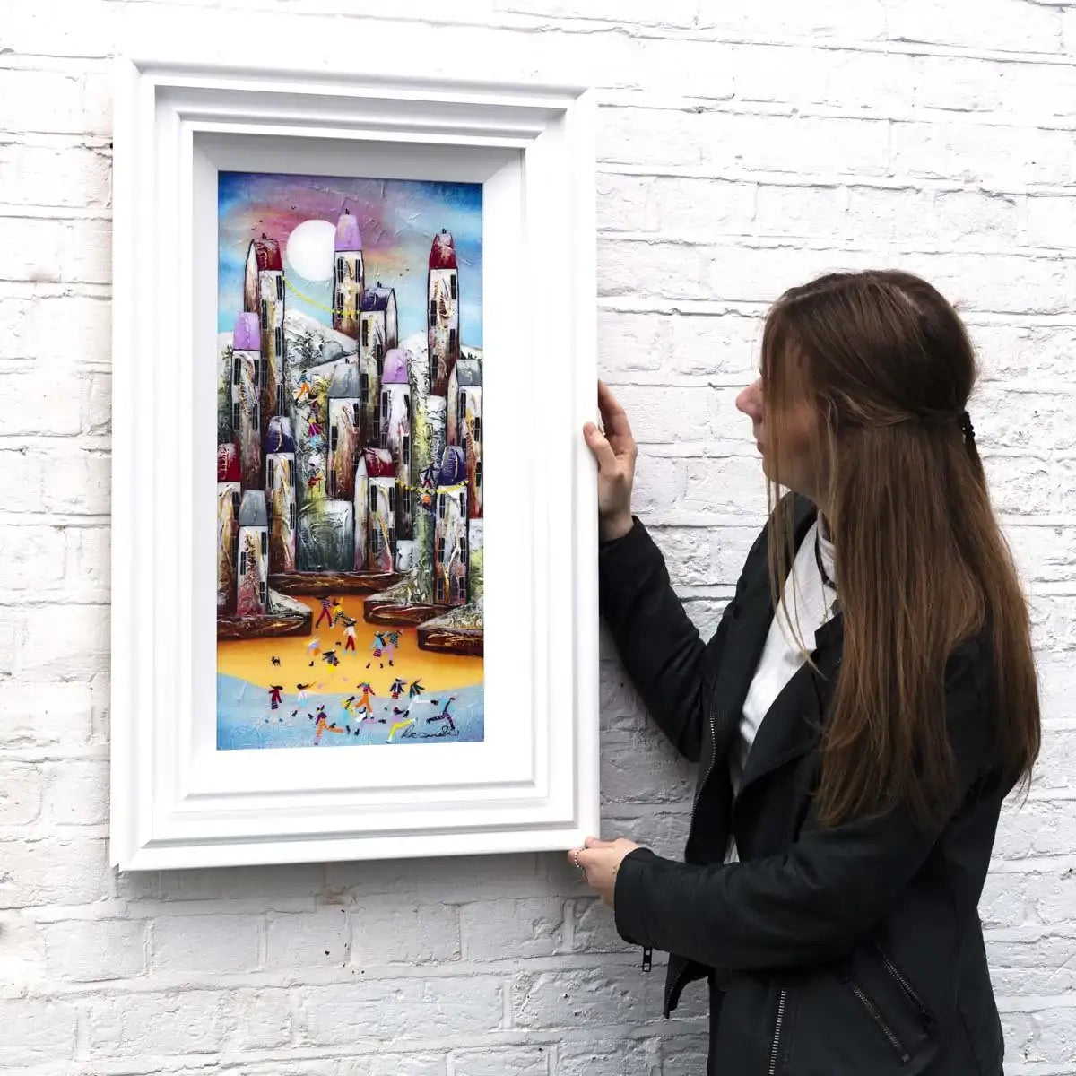 A Magical Town - Original - SOLD by artist Rozanne Bell - Wyecliffe Galleries