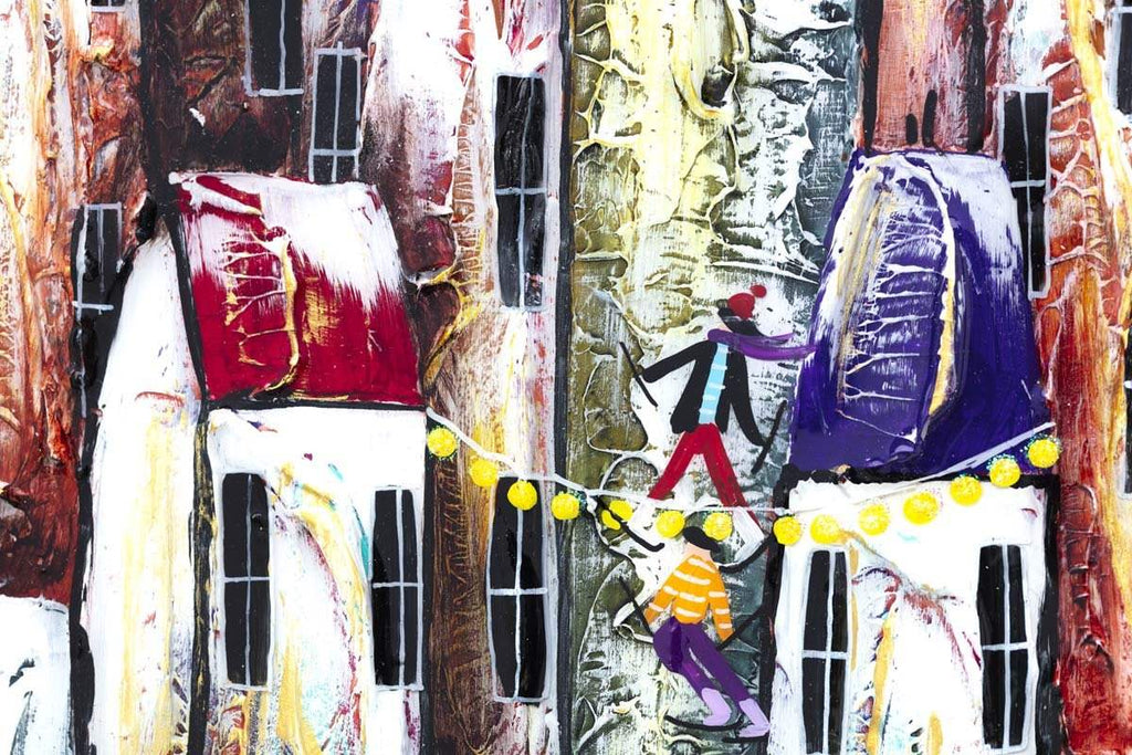 A Magical Town - Original - SOLD by artist Rozanne Bell - Wyecliffe Galleries