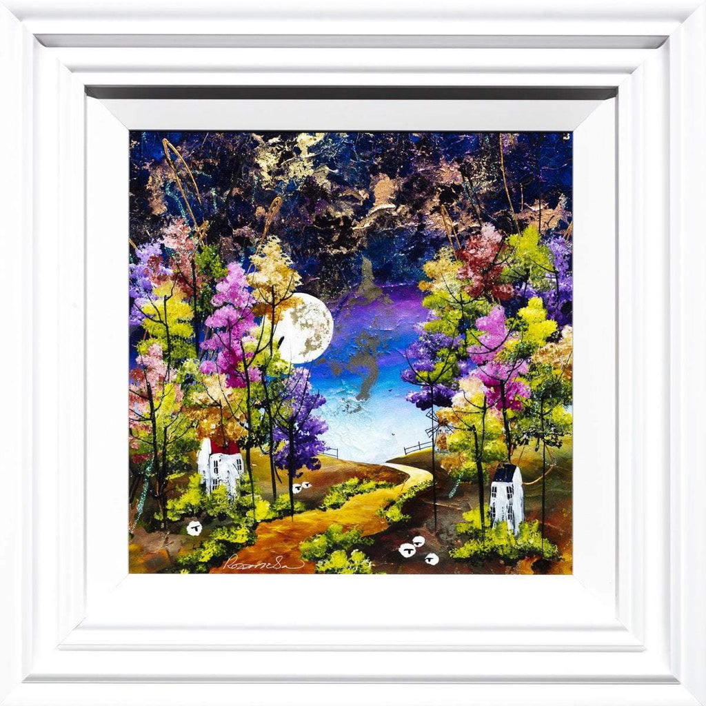 A Moonlit Path - Original - SOLD by artist Rozanne Bell - Wyecliffe Galleries