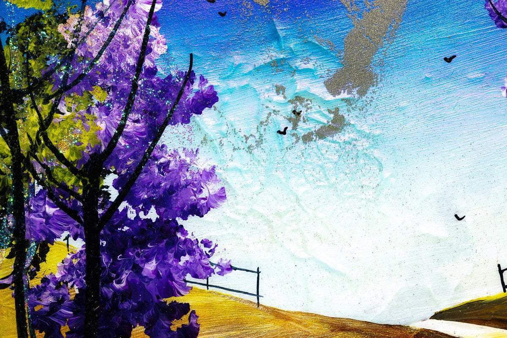 A Moonlit Path - Original - SOLD by artist Rozanne Bell - Wyecliffe Galleries