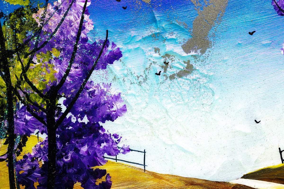 A Moonlit Path - Original - SOLD by artist Rozanne Bell - Wyecliffe Galleries