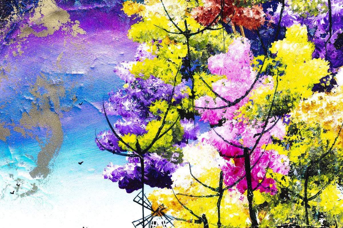 A Moonlit Path - Original - SOLD by artist Rozanne Bell - Wyecliffe Galleries