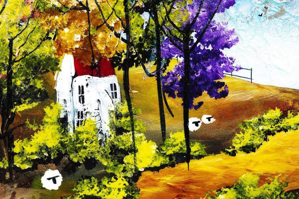 A Moonlit Path - Original - SOLD by artist Rozanne Bell - Wyecliffe Galleries