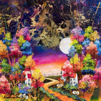 A Moonlit Walk - Original - SOLD by artist Rozanne Bell - Wyecliffe Galleries