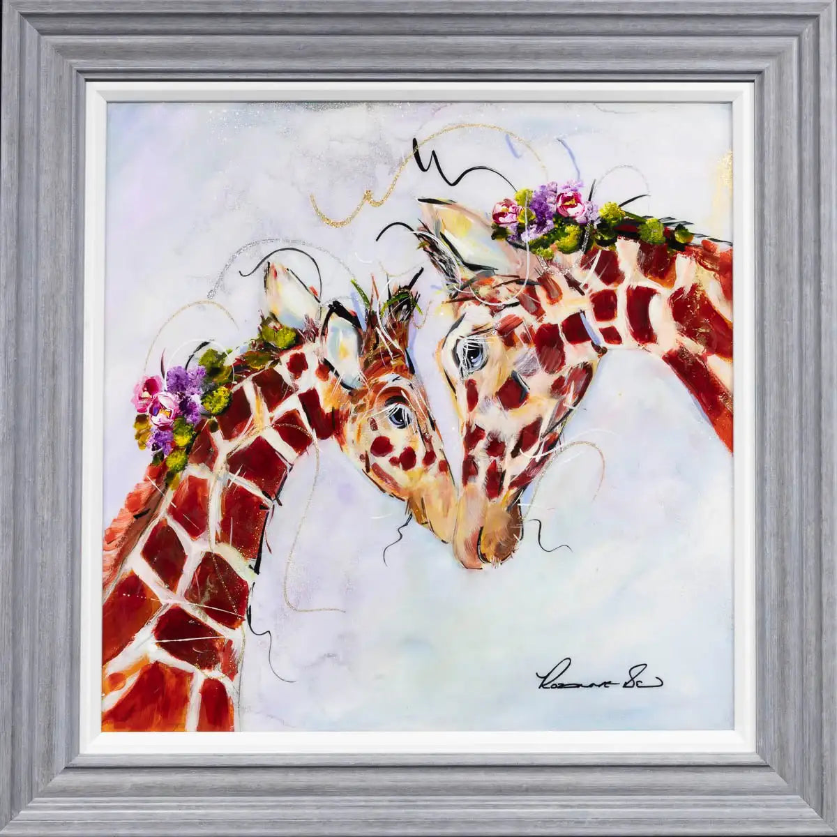 A Mother's Bond - Original - SOLD by artist Rozanne Bell - Wyecliffe Galleries