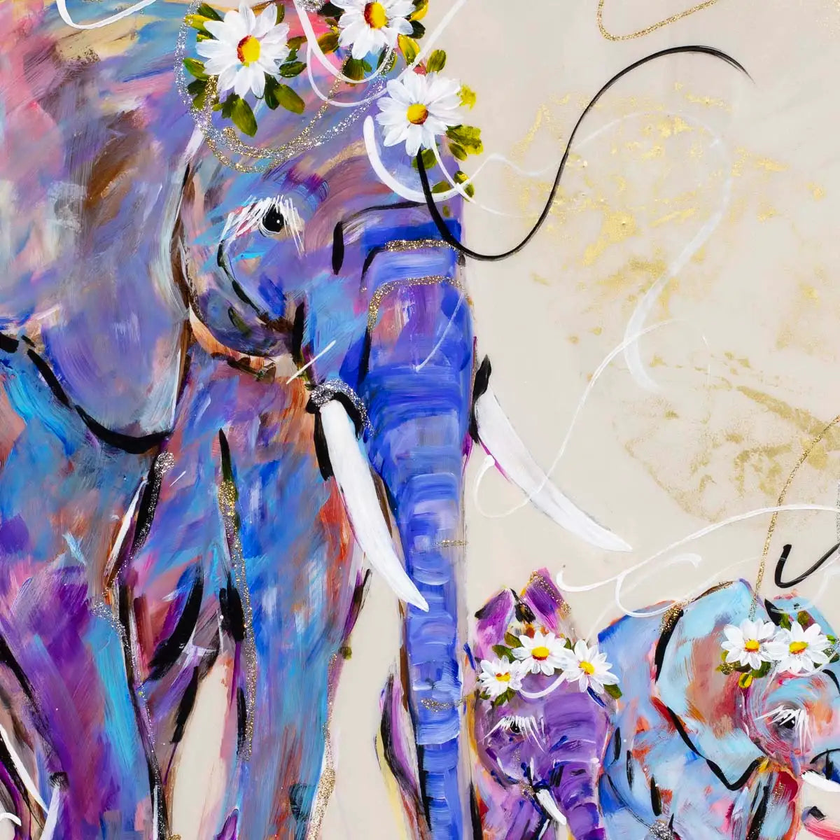 A Mother's Life - Original - SOLD by artist Rozanne Bell - Wyecliffe Galleries