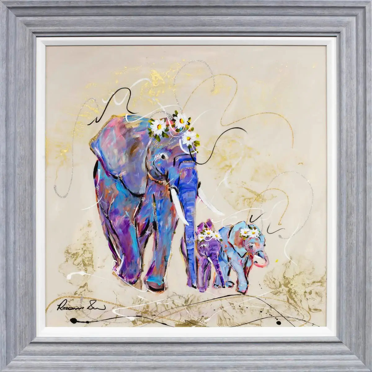 A Mother's Life - Original - SOLD by artist Rozanne Bell - Wyecliffe Galleries