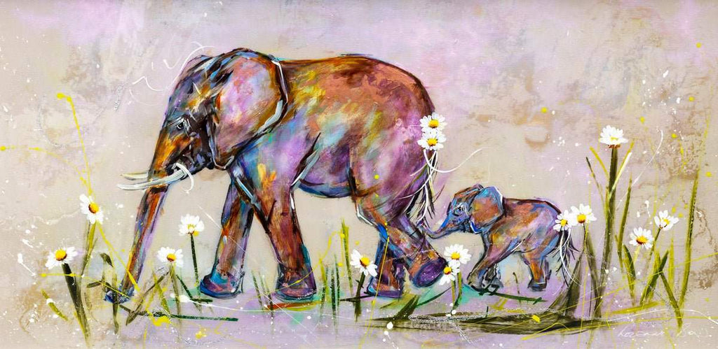 A Mother's Love is Unconditional - Original - SOLD by artist Rozanne Bell - Wyecliffe Galleries