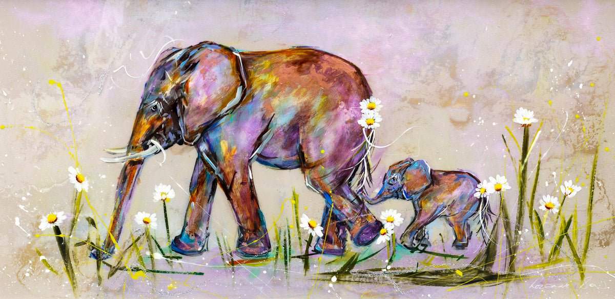 A Mother's Love is Unconditional - Original - SOLD by artist Rozanne Bell - Wyecliffe Galleries