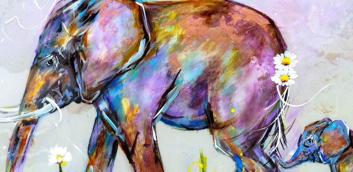 A Mother's Love is Unconditional - Original - SOLD by artist Rozanne Bell - Wyecliffe Galleries