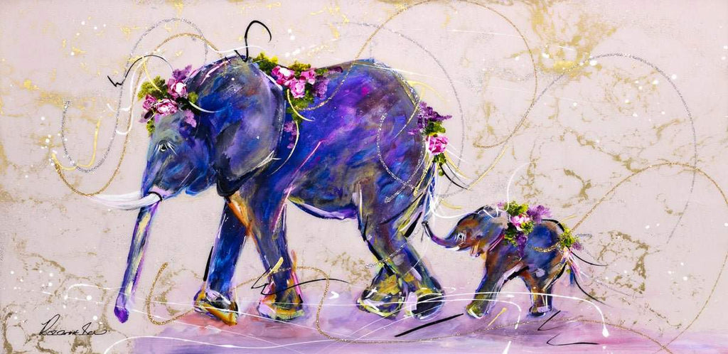 A Mothers Guidance - Original - SOLD by artist Rozanne Bell - Wyecliffe Galleries