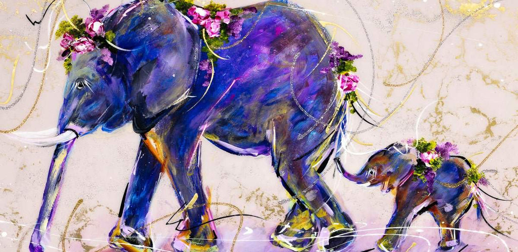 A Mothers Guidance - Original - SOLD by artist Rozanne Bell - Wyecliffe Galleries