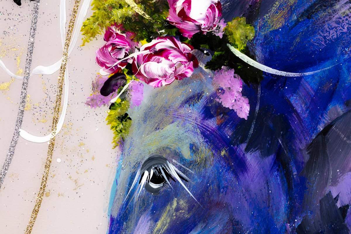 A Mothers Guidance - Original - SOLD by artist Rozanne Bell - Wyecliffe Galleries