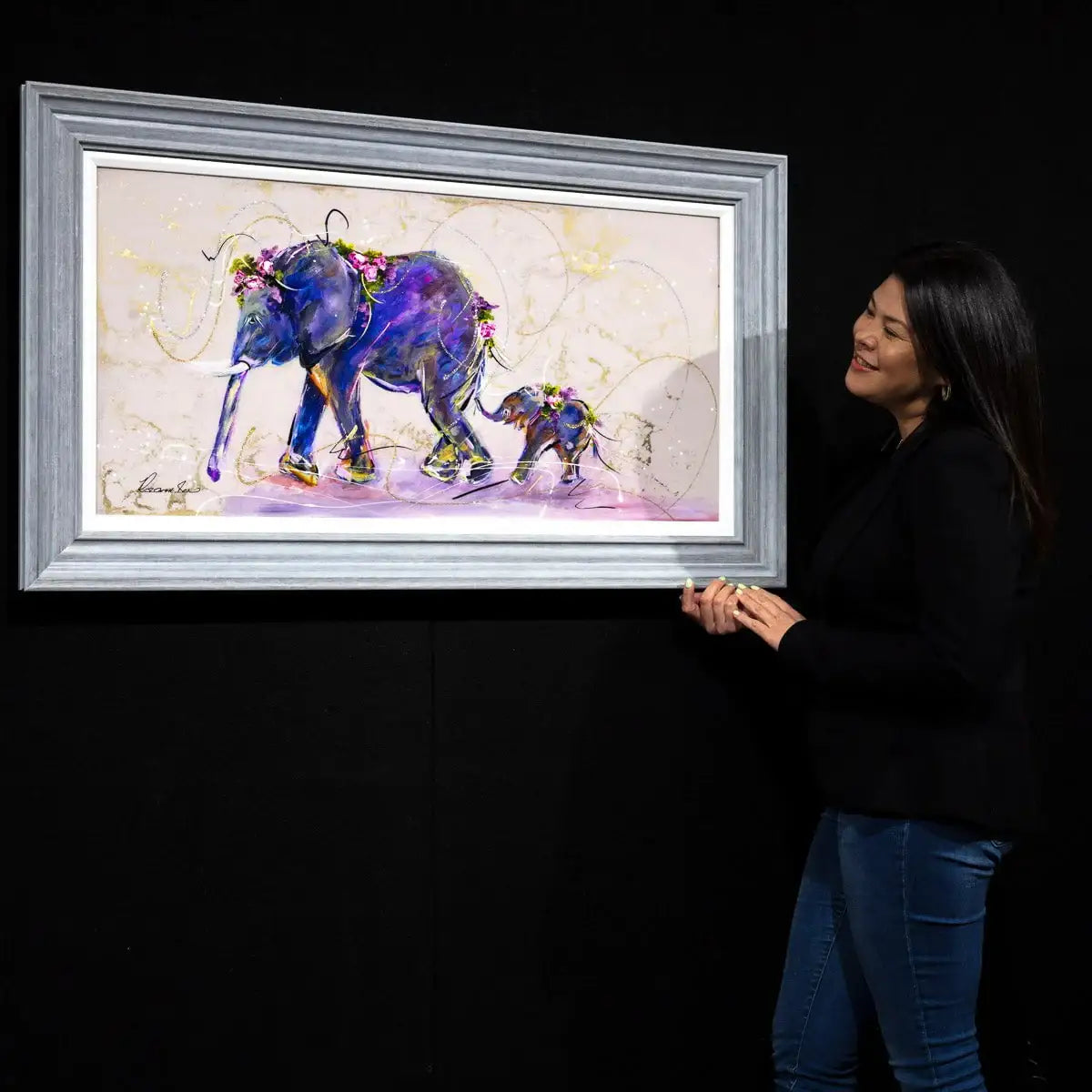 A Mothers Guidance - Original - SOLD by artist Rozanne Bell - Wyecliffe Galleries