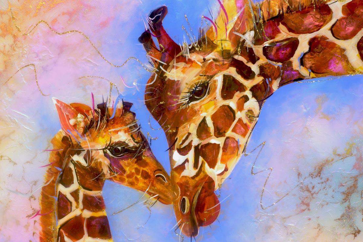 A Mothers Touch - SOLD by artist Rozanne Bell - Wyecliffe Galleries